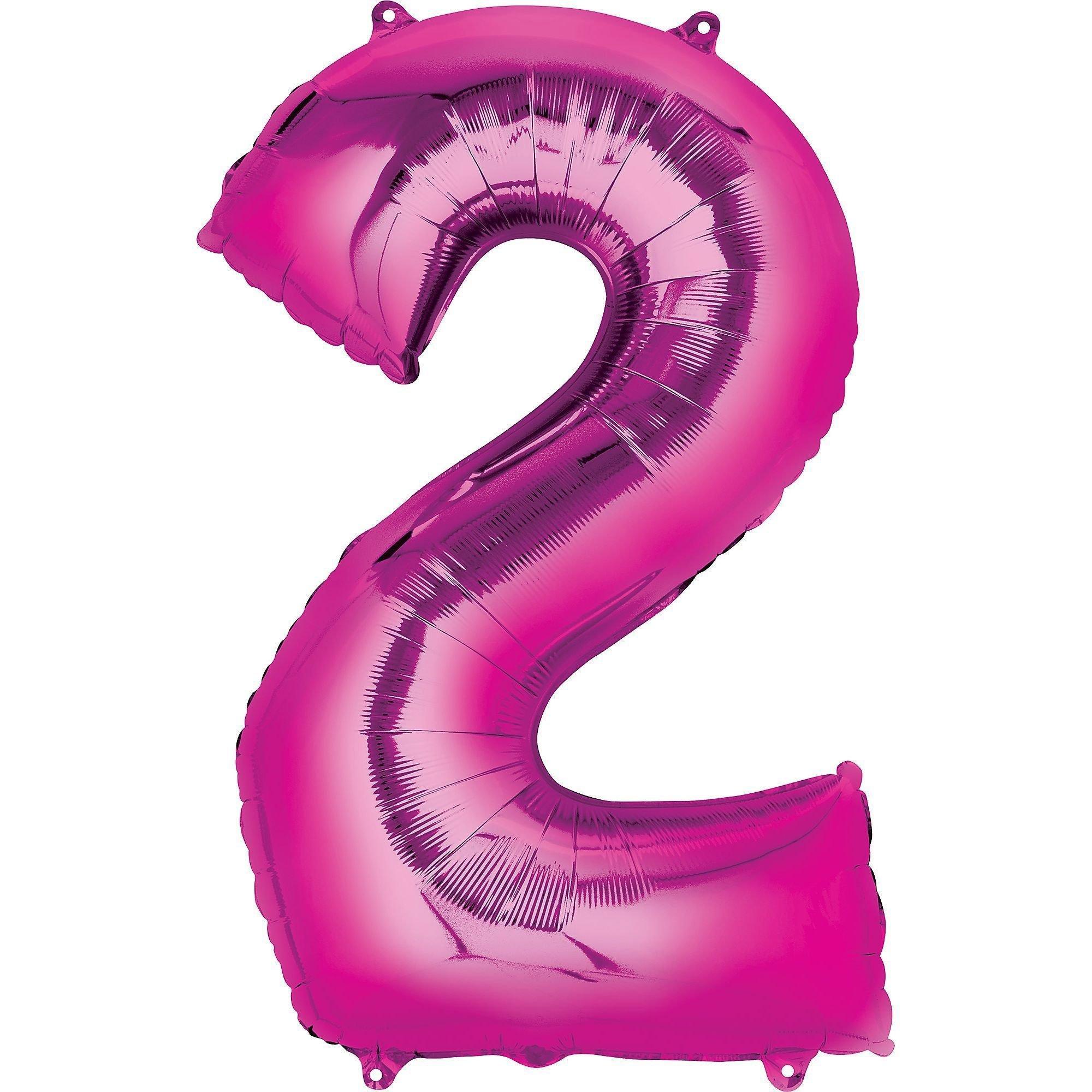 34in Number (0-9) Balloon, Assorted Colors