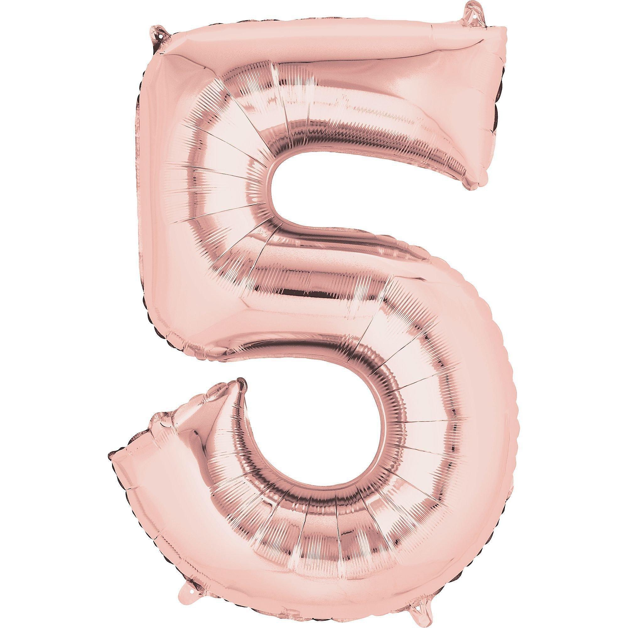 34in Number (0-9) Balloon, Assorted Colors